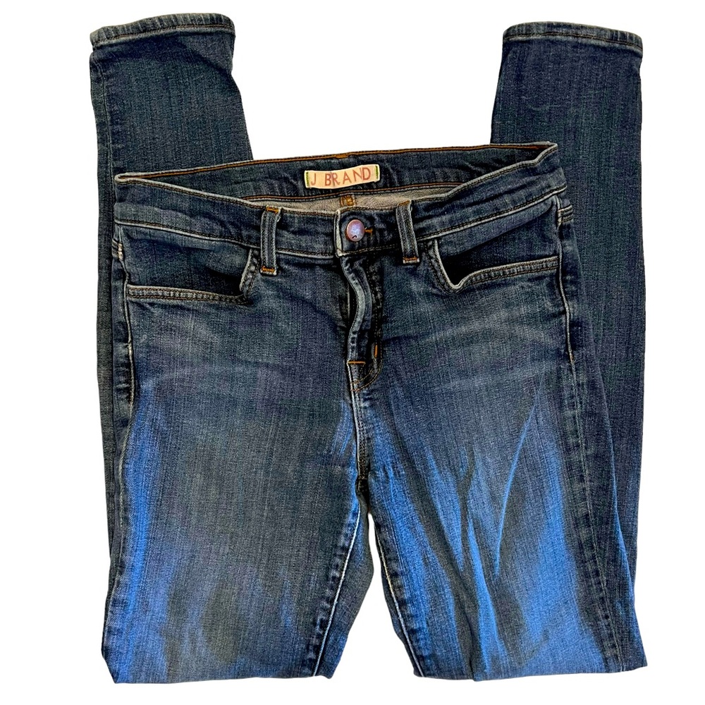 J Brand Super Skinny Medium Wash Blue Bell Mid Rise Women’s Jeans Size 29